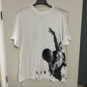 3XL Air Jordan White Tee shirt with Black Graphic Print